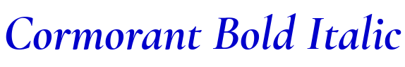 Cormorant Bold Italic フォント